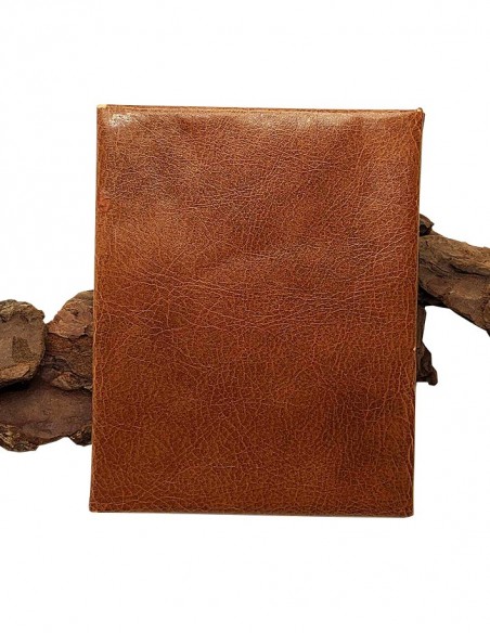 Brown Faux Leather Billfold