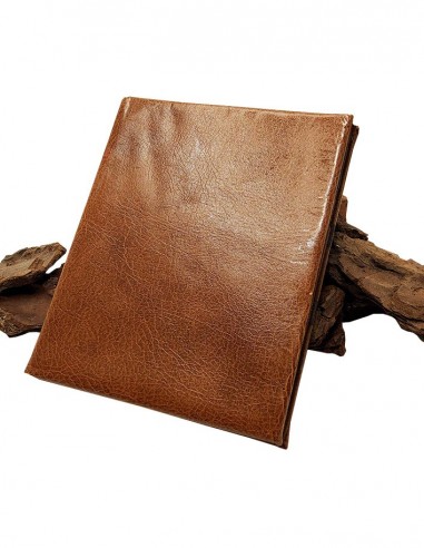 Brown Faux Leather Billfold