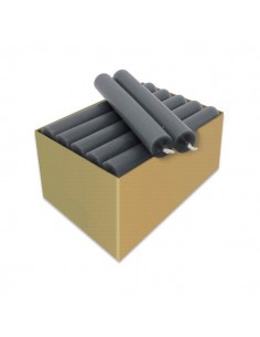 Set van 20 donkergrijze antracietkaarsen, 2,2 x 15 cm, 6u
