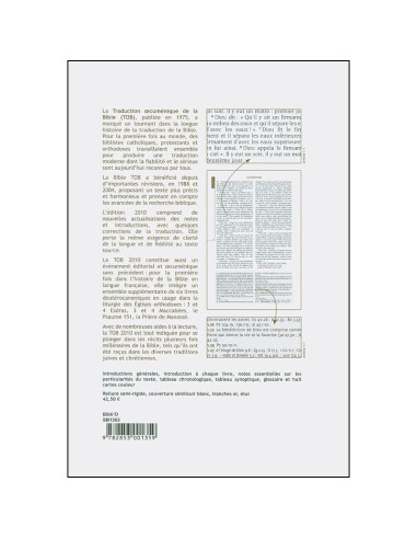 Biblia TOB 2010 con notas esenciales - tapa dura blanca