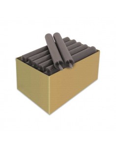 Taupe grey candles - Set of 20, colored throughout