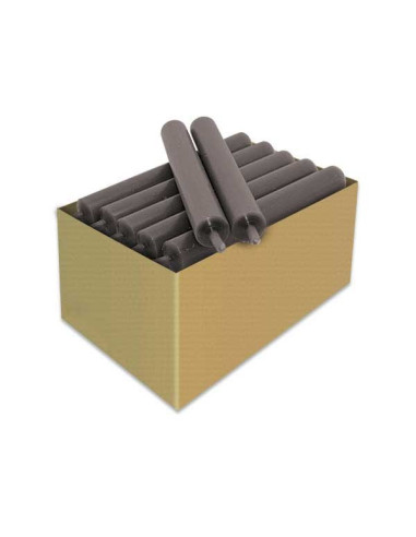 Taupe grey candles - Set of 20, colored throughout