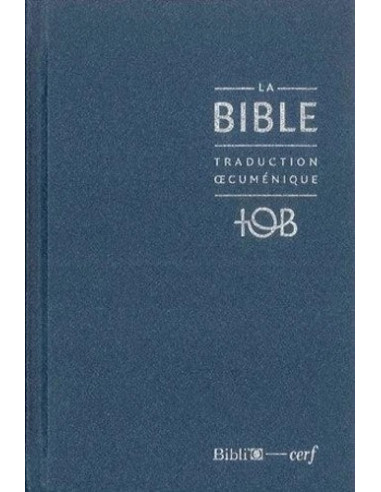 TOB-Bibel 2010 mit wesentlichen Anmerkungen, blau – Französisch