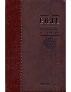 Bible TOB à notes essentielles - semi-rigide bordeaux et tranche or