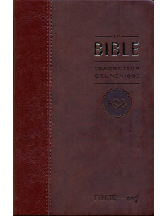 Biblia TOB con notas esenciales - semirrígida borde burdeos y dorado