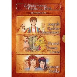 Les Grands H&eacute;ros et R&eacute;cits de la Bible : Joseph, Daniel et Samson - Coffret 3 DVD