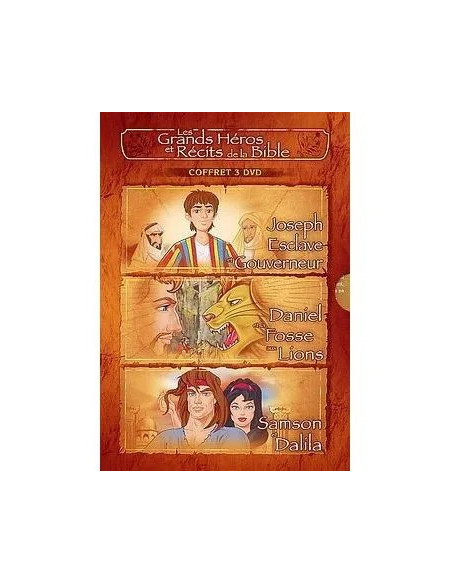Les Grands Héros et Récits de la Bible : Joseph, Daniel et Samson - Coffret 3 DVD