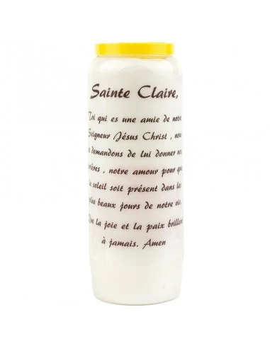 Novenenkerze für die Heilige Klara - Karton 20 Stk.