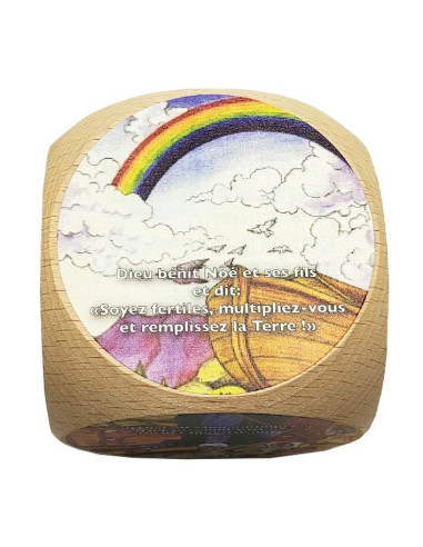 Cubo de madera de la historia del Arca de Noé