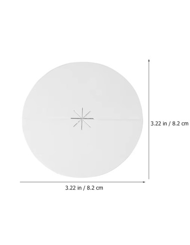 Fakkelhouder met aluminiumfolie tegen kaarsdruppels - 60 stuks