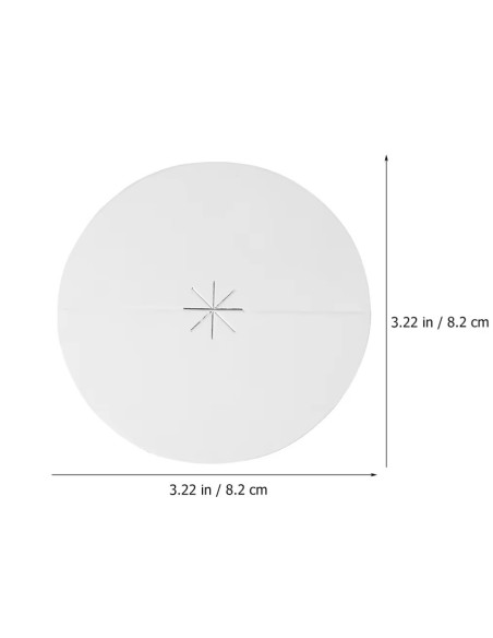 Fakkelhouder met aluminiumfolie tegen kaarsdruppels - 60 stuks