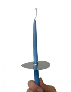 Torch holder with aluminum foil to catch candle wax drips - 60 pcs