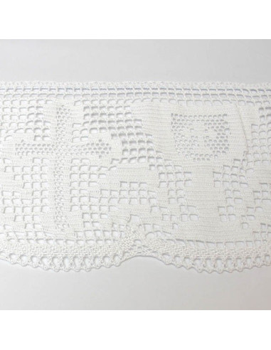 Embroidered Altar Cloth with Lace – Crosses and Chalices on Three Sides