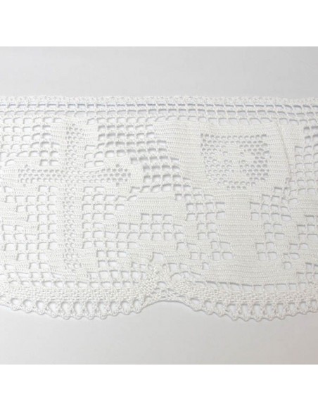 Tovaglia d'altare in pizzo croce e calice - 3 lati