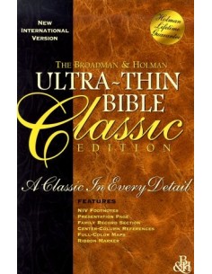 NIV The Holman Ultra-Thin Bible Classic Editions - Avec boîtier