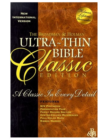 NIV The Holman Ultra-Thin Bible Classic Editions - With Slipcase