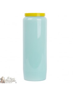Vela de novena azul claro