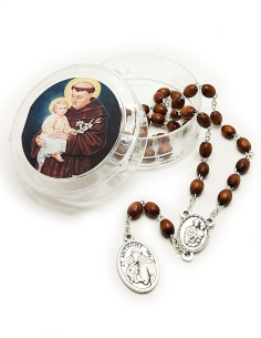 Chapelet Saint Antoine en bois