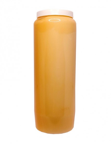 Candela novena arancione