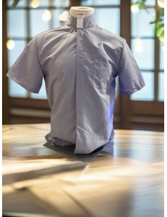 Priest shirt dark grey short sleeves