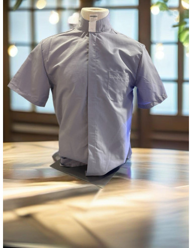 Priest shirt dark grey short sleeves