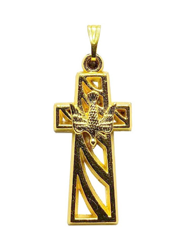 Cruz colgante con paloma del Espíritu Santo