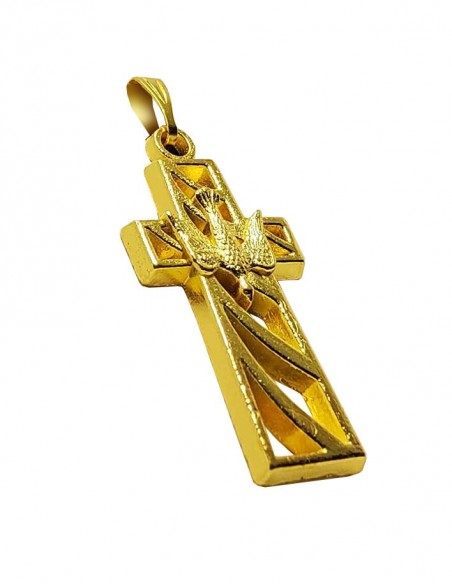 Cross Pendant with Dove of the Holy Spirit