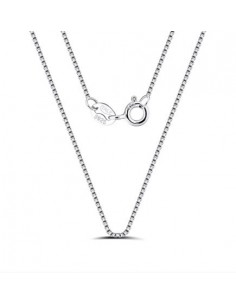 Feine venezianische Kette aus 925 Silber - 50 cm, glänzend