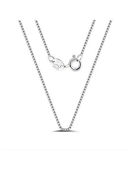 Fine Venetian chain in 925 silver - 50 cm, shiny