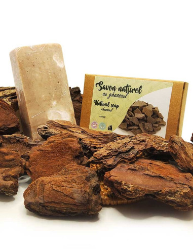 Jabón sólido natural con ghassoul