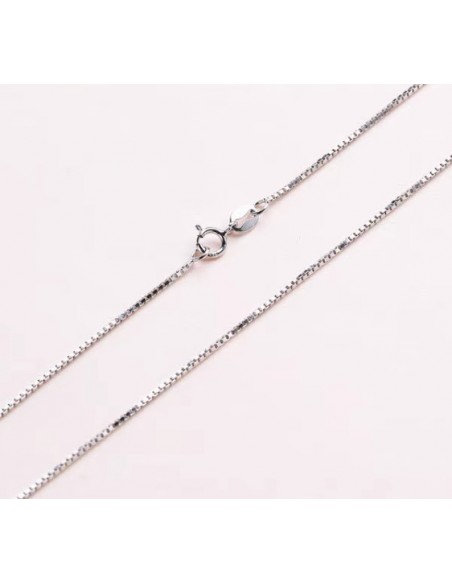 Fine Venetian chain in 925 silver - 45 cm, shiny