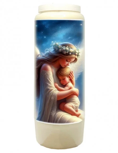 Bougie décorative image ange