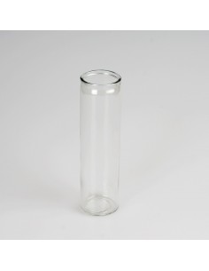 Lot de 20 contenants en verre transparent pour bougies