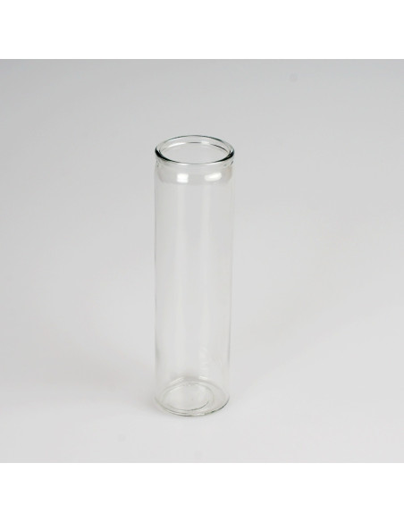 Set of 20 Transparent Glass Candle Holders – 6x21 cm