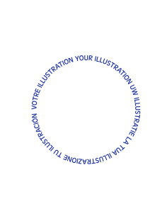 Plaque écusson personnalisée pour bâton de marche