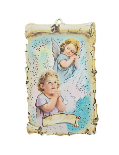 Guardian Angel Wall Plaque - Vintage Style for Baby Room