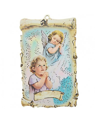 Guardian Angel Wall Plaque - Vintage Style for Baby Room