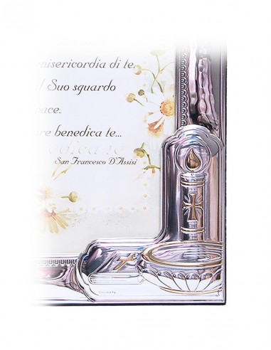 Baptism Photo Frame - Silver - 13 x 18 cm