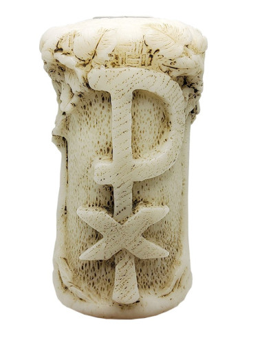 Bougie crème PAX sculptée - Raisins