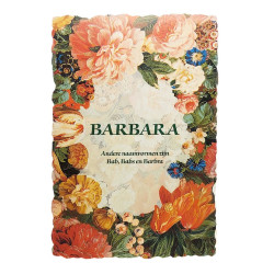 Vintage bloemen ansichtkaart met naam - Barbara