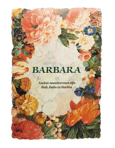 Vintage flower postcard with first name - Barbara