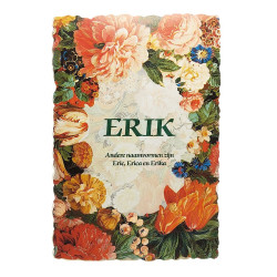 Carte postale fleurie vintage prénom Erik – 11,5 × 17 cm