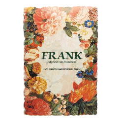 Cartolina floreale vintage Frank – testo in neerlandese