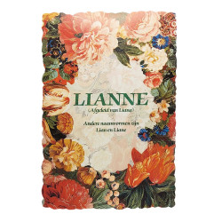 Vintage-Blumenpostkarte mit Namen - Lianne