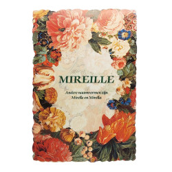Postal floral vintage con nombre - Mireille
