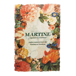 Postal floral vintage con nombre - Martine