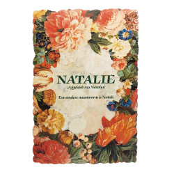 Vintage-Blumenpostkarte mit Namen - Natalie