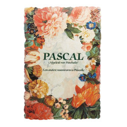 Vintage flower postcard with first name - Pascal