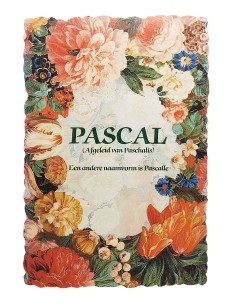 Vintage flower postcard with first name - Pascal