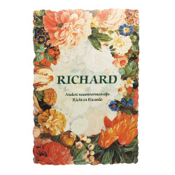 Carte postale fleurie vintage avec prénom - Richard